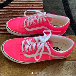 Fluorescent pink vans